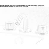 3-hole countertop bidet faucet made of stainless steel Ceiba