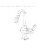 Brass bidet faucet Certaldo