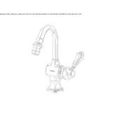 Brass bidet faucet with Swarovski® crystals Yutsa
