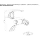 Single lever bidet faucet with spray Tomochic