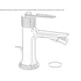 Metal countertop bidet faucet with one handle Vicalvi