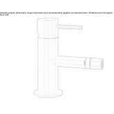 Countertop bidet faucet with single stainless steel handle Voivozi