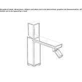 Countertop bidet tap with swivel spout Chatou