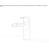 Brass bidet faucet with swivel spout Melres