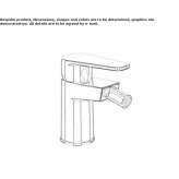 Single-lever bidet faucet with swivel spout Vanzone