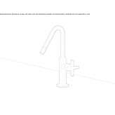 Bidet faucet with medium spout Bilice
