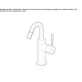 Countertop bidet tap with swivel spout Irolo