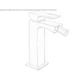 Countertop bidet faucet with automatic stopper Kanepi