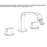 Countertop bidet tap without waste Bichl