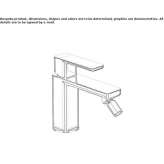 Countertop bidet faucet Chatou