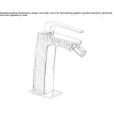 Countertop bidet faucet with automatic stopper Garons
