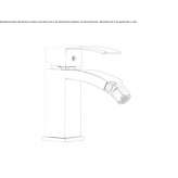 Single lever bidet faucet Zicuicho
