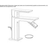 Countertop bidet tap made of chrome-plated brass Odra