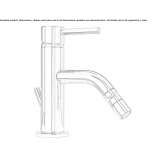 Countertop bidet faucet with one handle Passons