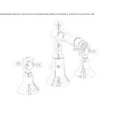 3-hole bidet faucet with swivel spout Anaheim