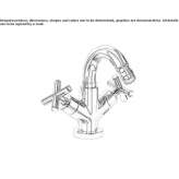 Countertop bidet faucet with aerator Merkel