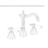 3-hole countertop bidet faucet Slavnoye