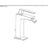 Single-lever bidet faucet with automatic stopper Bichl