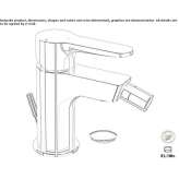 Countertop bidet tap with swivel spout Loury