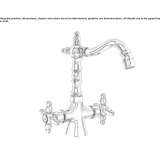 Countertop bidet tap with swivel spout Oronsko