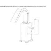 Countertop bidet faucet with one handle Sarandi