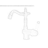 Single-lever bidet faucet with swivel spout Politika