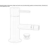 Stainless steel bidet faucet with swivel spout Pedasi