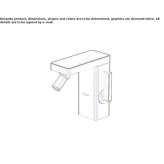 Countertop bidet faucet with an aerator Vernonia