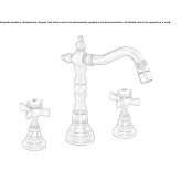 3-hole bidet faucet with swivel spout Retinne