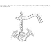 Countertop bidet faucet with 1 hole and swivel spout Oronsko