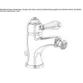 Single-lever bidet faucet with automatic stopper Loche