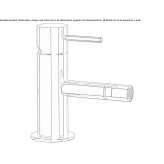 Single-lever bidet faucet without waste Masca