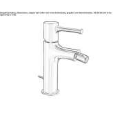 Single-lever bidet faucet with automatic stopper Kenzhe