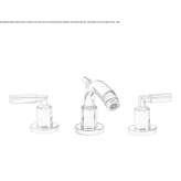 3-hole countertop bidet faucet Gora