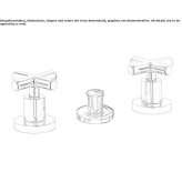 3-hole countertop bidet faucet Lyford