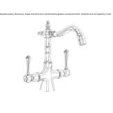 Countertop bidet faucet with 1 hole and swivel spout Fismes