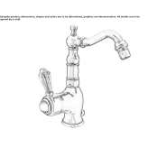 Single-lever bidet faucet with automatic stopper Loche