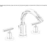 3-hole countertop bidet tap with swivel spout Icard