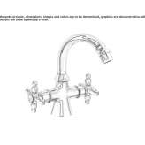Countertop bidet tap with swivel spout Oronsko