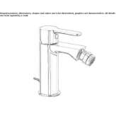 Countertop bidet faucet with automatic stopper Bozkurt