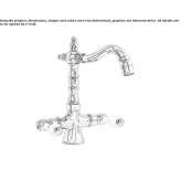 Countertop bidet tap without waste Slavnoye