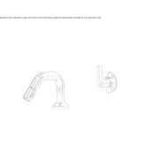2-hole brass bidet faucet for wall mounting Brainerd