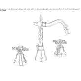 3-hole countertop bidet tap with swivel spout Oronsko