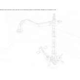 Countertop bidet faucet with 1 hole and swivel spout Retinne