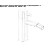 Countertop stainless steel bidet faucet with swivel spout Topile