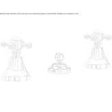 3-hole countertop bidet faucet Fratte