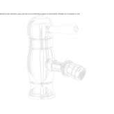Countertop bidet faucet with one handle Locara