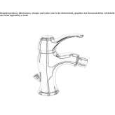 Countertop bidet tap with swivel spout Humanes