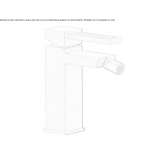 Countertop bidet tap with swivel spout Hage