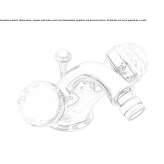 Countertop bidet faucet with 1 hole and automatic stopper Albatera